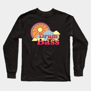 DRUM AND BASS  - 70's steez Long Sleeve T-Shirt